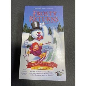 Frosty Returns -Christmas Classics Series - VHS (1993) Golden Snowman Family EUC